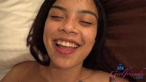 Maya moans and begs for cum on her face